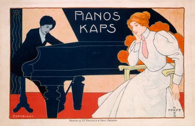 Advertisement for Kaps Pianos, 1890s